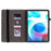 Imprinted PU Leather Tablet Cover for Realme Pad , Card Slots Stand Tablet Protective Case - Pink - 2
