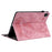 For iPad Air 11 (2026) / (2025) / (2024) / Pro 11 (2018) / (2020) / (2021) / (2022) / Air (2022) / (2020) Imprinted Leather Stand Case - Pink - 4