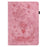 For iPad Air 11 (2026) / (2025) / (2024) / Pro 11 (2018) / (2020) / (2021) / (2022) / Air (2022) / (2020) Imprinted Leather Stand Case - Pink - 7
