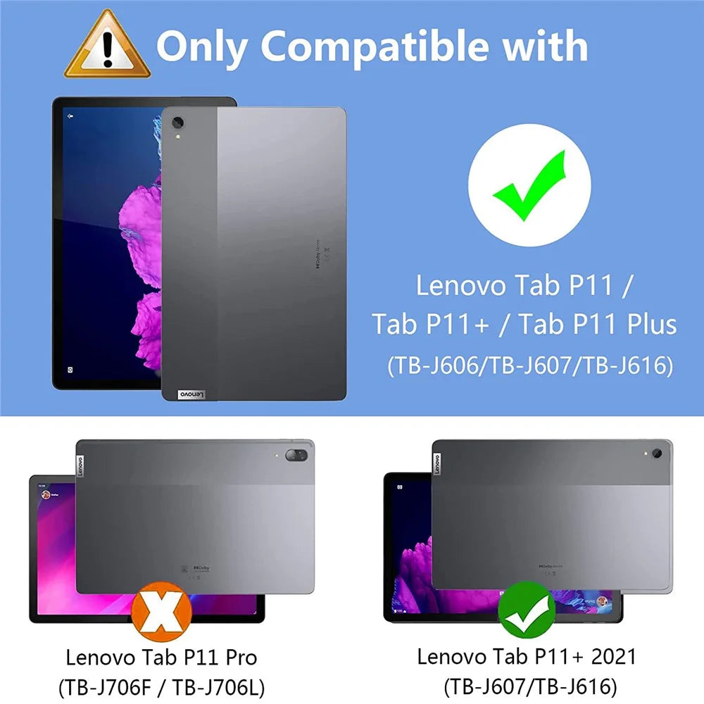 For Lenovo Tab P11 5G TPU Tablet Case Reinforced Corners Drop-proof Clear Tablet Cover - 4