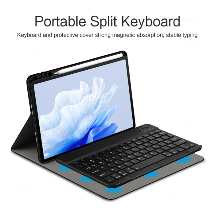 For Huawei MatePad Air 11.5 inch (2023) Leather Stand Tablet Case with Detachable Magnetic Wireless Keyboard (Without Touchpad) - 4