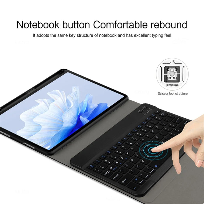 For Huawei MatePad Air 11.5 inch (2023) Leather Stand Tablet Case with Detachable Magnetic Wireless Keyboard (Without Touchpad) - 5