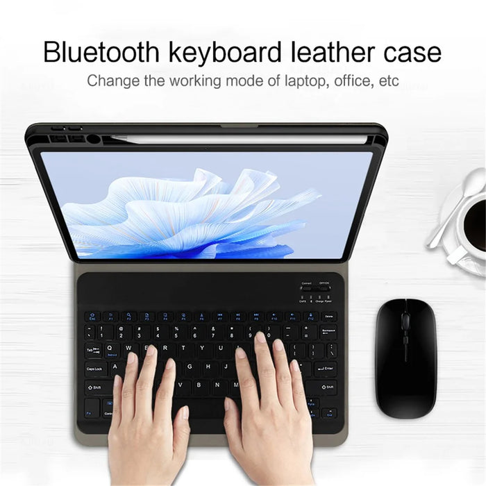For Huawei MatePad Air 11.5 inch (2023) Leather Stand Tablet Case with Detachable Magnetic Wireless Keyboard (Without Touchpad) - 6