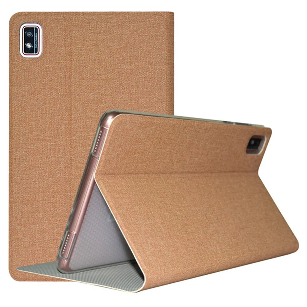 For Blackview Tab 6 PU Leather Tablet Case Folding Stand Shockproof Business Cover - Gold - 1