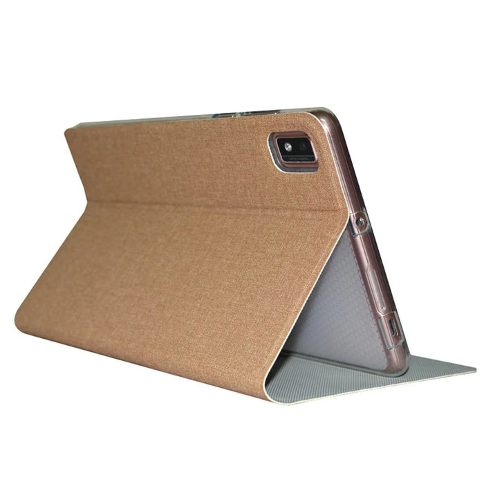 For Blackview Tab 6 PU Leather Tablet Case Folding Stand Shockproof Business Cover - Gold - 2