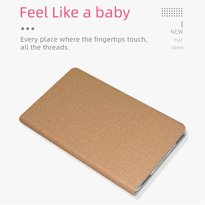 For Blackview Tab 6 PU Leather Tablet Case Folding Stand Shockproof Business Cover - Gold - 5