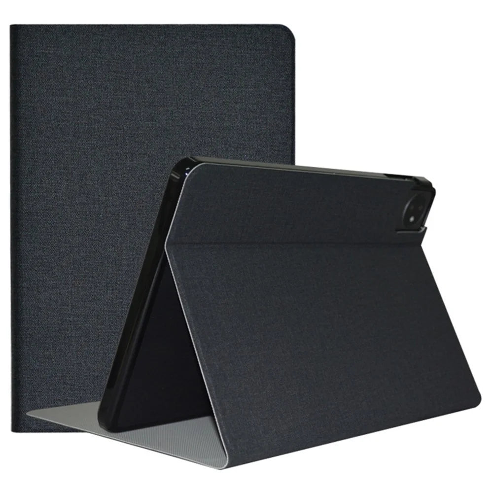For Blackview Tab 7 WiFi PU Leather Shockproof Shell Stand Business Tablet Cover - Black - 1