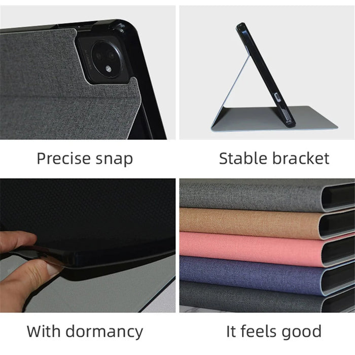 For Blackview Tab 7 WiFi PU Leather Shockproof Shell Stand Business Tablet Cover - Black - 5