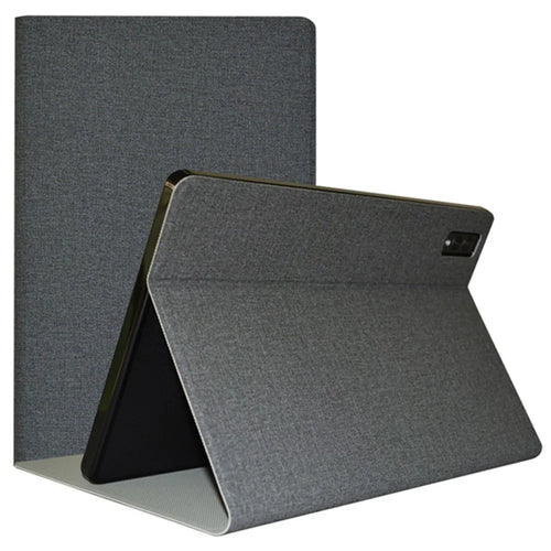 For Blackview Tab 11 SE Business PU Leather Tablet Case Folio Stand Inner TPU Cover - Grey - 1