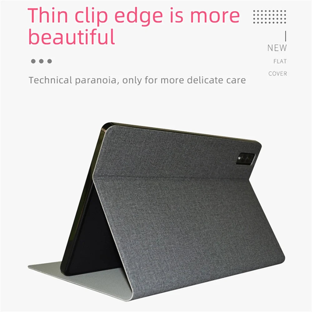 For Blackview Tab 11 SE Business PU Leather Tablet Case Folio Stand Inner TPU Cover - Grey - 2