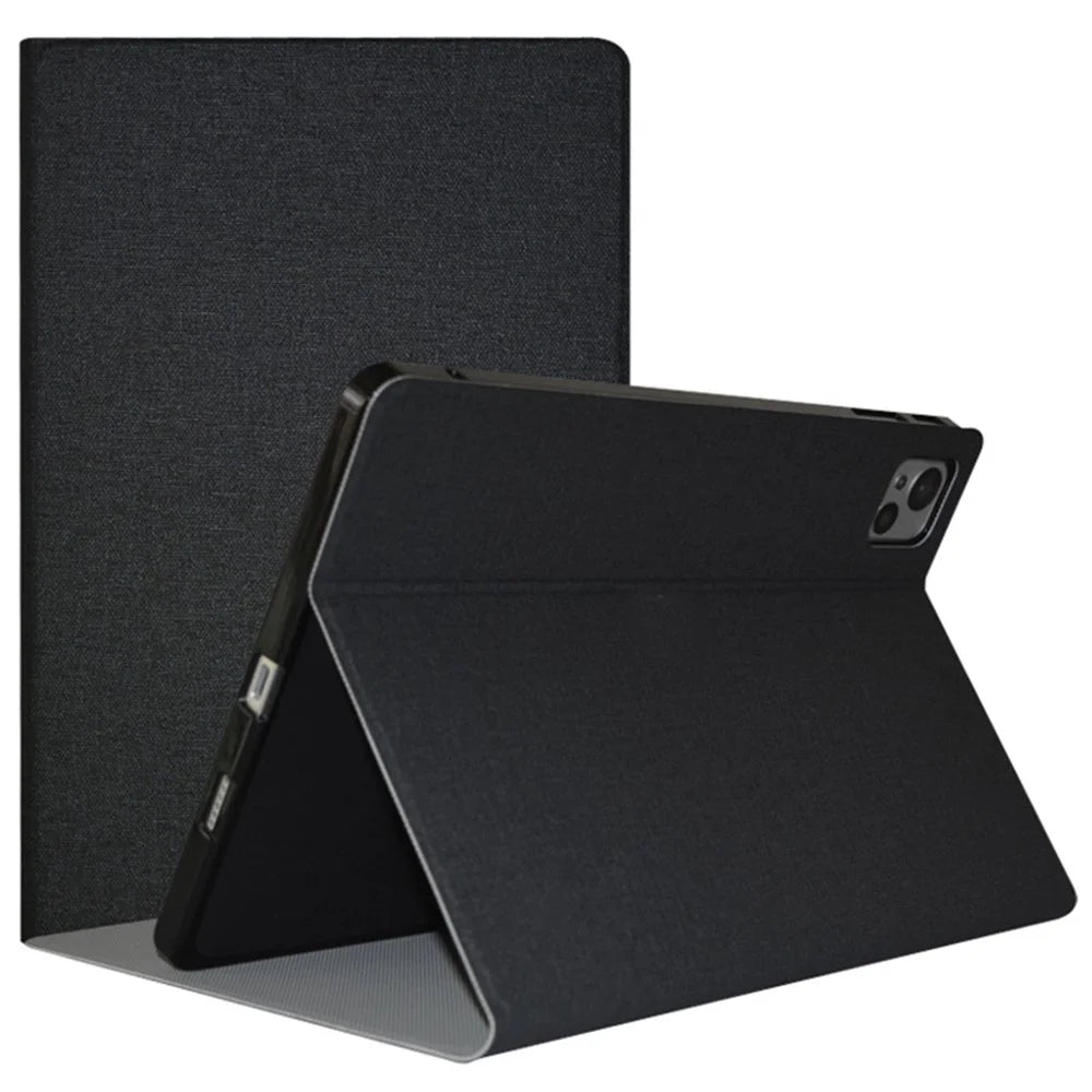 For Blackview Tab 13 Business Tablet Case PU Leather Stand Flip Cover - Black - 1