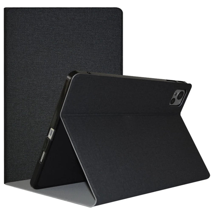 For Blackview Tab 13 Business Tablet Case PU Leather Stand Flip Cover - Black - 1