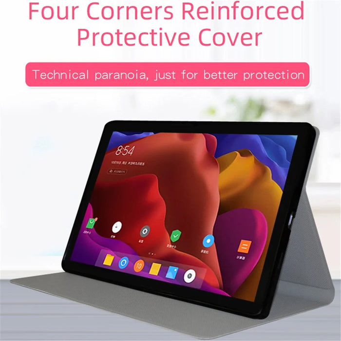For Blackview Tab 13 Business Tablet Case PU Leather Stand Flip Cover - Black - 3