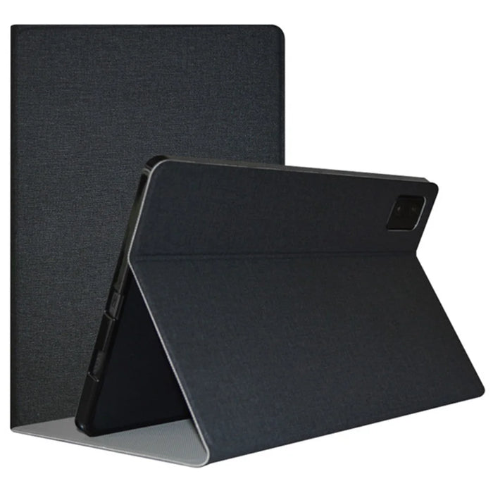 For Blackview Tab 12 Business PU Leather Tablet Cover Shockproof Stand Folio Case - Black - 1
