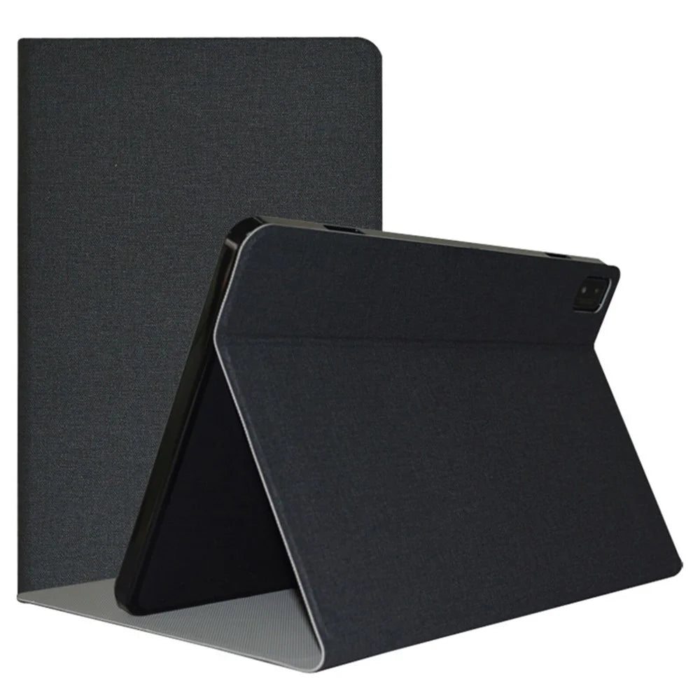 For Blackview Tab 16 Business Slim Tablet Case PU Leather Stand Protective Cover - Black - 1