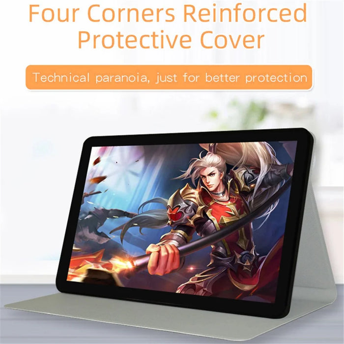 For Blackview Tab 16 Business Slim Tablet Case PU Leather Stand Protective Cover - Black - 4