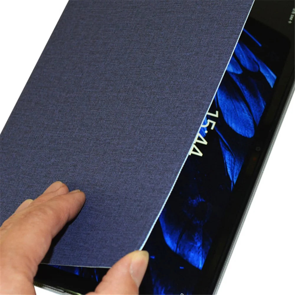 For Blackview Tab 15 / 15 Pro Shockproof Tablet Case Folding Stand PU Leather Flip Cover - Grey - 5