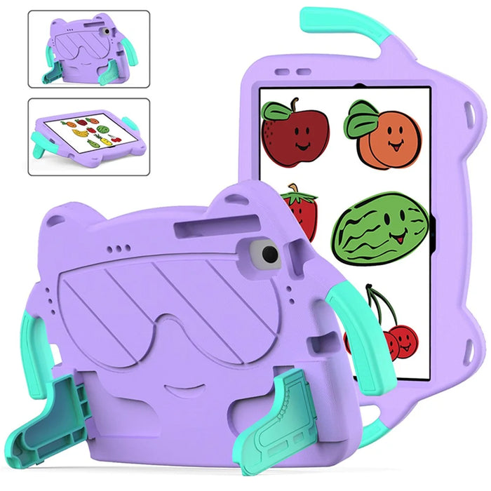 Tablet Case for Samsung Galaxy Tab A8 10.5 (2021) / (2022) Kickstand EVA+PC Cover - Light Purple+Mint Green - 1
