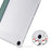 For Lenovo Tab M10 Plus (3rd Gen) Tri-Fold Stand Tablet Case Transparent Back PU Leather Flip Cover with Pencil Holder - Midnight Green - 4