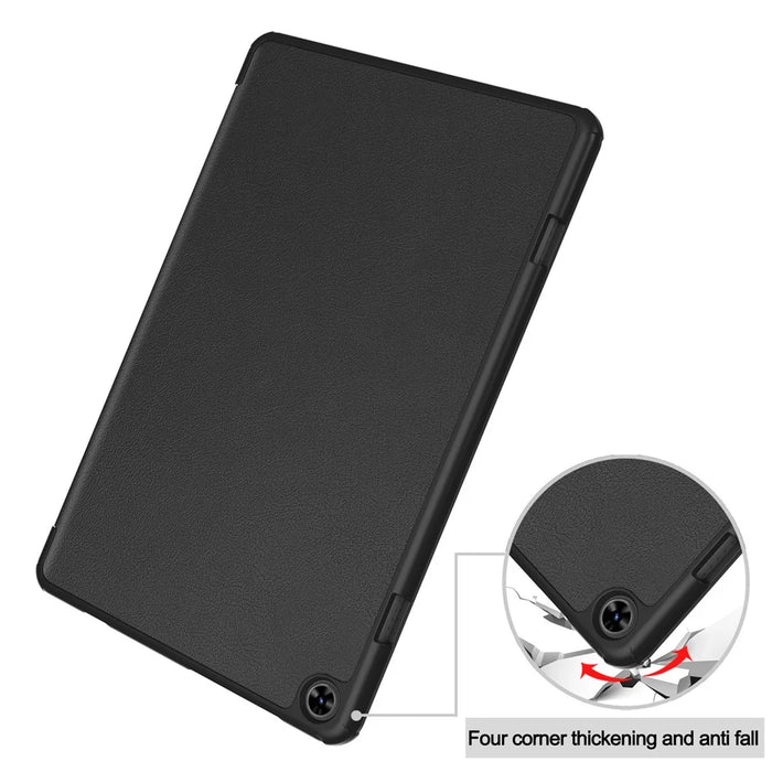 For Teclast T50 Tri-fold Stand Shell Auto Sleep  /  Wake Tablet Case PU Leather Full Protective Cover - Black - 6