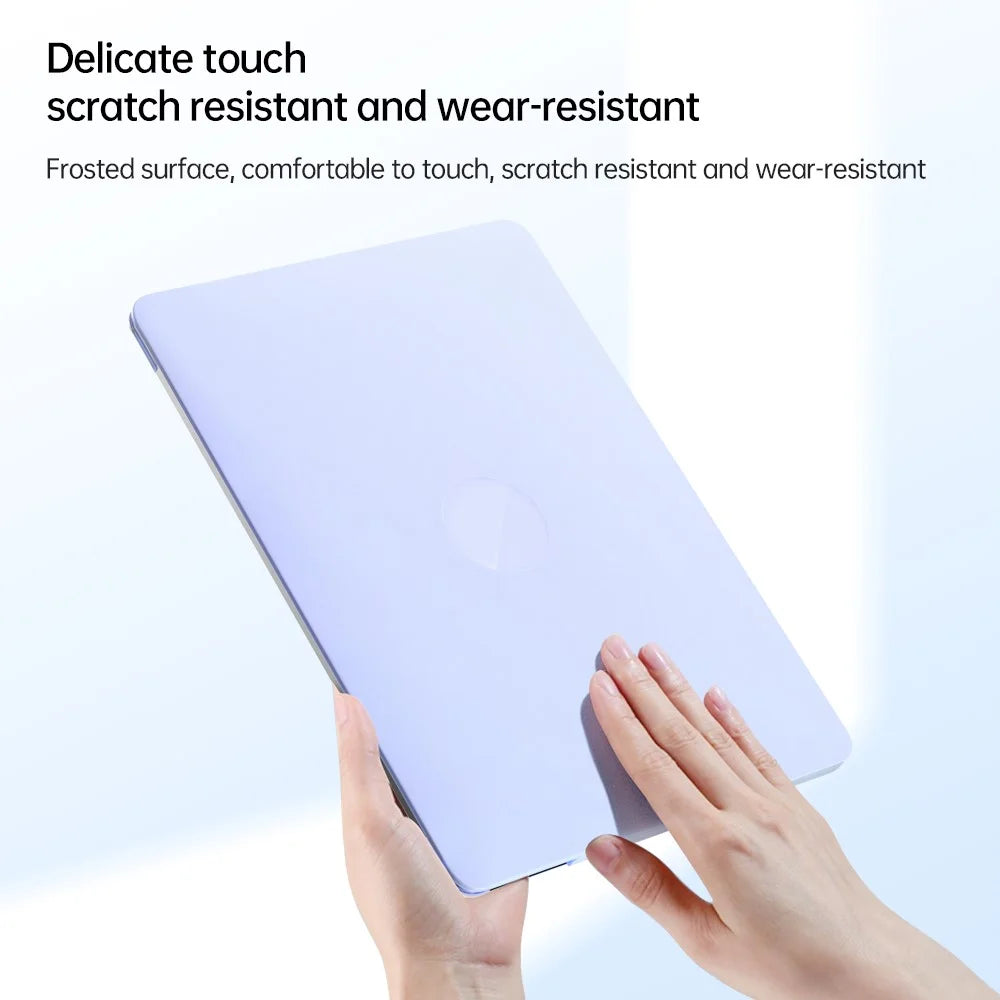 For MacBook Pro 14 inch (2026) A3427 A3426 / (2025) A3434 A3112 A3185 A3401 / (2024) A2918 A2992 / (2023) A2779 / (2022) / (2021) A2442 Hard PC Laptop Case Kickstand Cover - Purple - 7