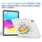 Kickstand Tablet Case for iPad 10.2 (2021) / (2020) / (2019) ,  Rotary Hand Strap TPU+PC Tablet Cover - Glitter White - 3