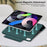 AHASTYLE IP03 Tablet Case for iPad Pro 11 (2018) / (2020) / (2021) / (2022) / iPad Air (2020) / (2022) PU Leather Tri-fold Stand Magnetic Cover - Midnight Green - 2
