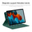 For Samsung Galaxy Tab S8 / S7 PU Leather Magnetic Tablet Case Stand Auto Sleep / Wake Cover - Green - 2