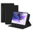 For Samsung Galaxy Tab S10+ / S9+ Full Body Smart Cover PU Leather Stand Magnetic Tablet Case - Black - 1
