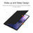 For Samsung Galaxy Tab S10+ / S9+ Full Body Smart Cover PU Leather Stand Magnetic Tablet Case - Black - 3