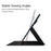 For Samsung Galaxy Tab S10+ / S9+ Full Body Smart Cover PU Leather Stand Magnetic Tablet Case - Black - 4