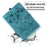 For Samsung Galaxy Tab S9 Ultra / S8 Ultra Card Slots Leather Tablet Case Stand Imprinted Flower Cat Tablet Cover - Green - 6