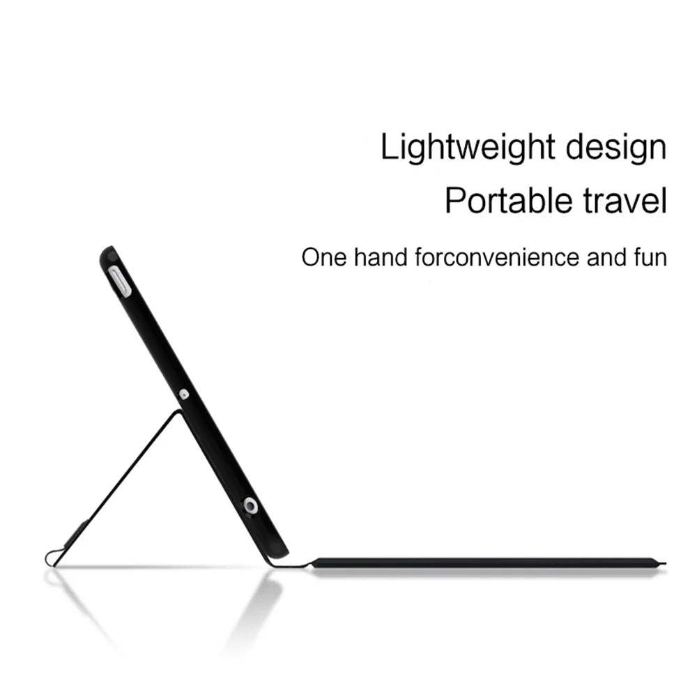 For iPad mini 4 / mini (2019) 7.9 inch Leather Case + Touchpad Bluetooth-compatible Keyboard with Backlit - 6