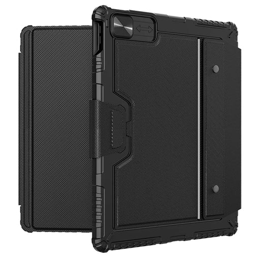 NILLKIN Bumper Combo Stand Tablet Case for iPad Pro 12.9 (2020) / (2021) / (2022) PU Leather Folio Cover + Touchpad Backlight Keyboard - 2