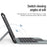 NILLKIN Bumper Combo Stand Tablet Case for iPad Pro 12.9 (2020) / (2021) / (2022) PU Leather Folio Cover + Touchpad Backlight Keyboard - 5