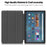 For Amazon Fire Max 11 PU Leather Tablet Case Tr-fold Stand Cover with Auto Sleep / Wake - Black - 2