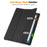 For Amazon Fire Max 11 PU Leather Tablet Case Tr-fold Stand Cover with Auto Sleep / Wake - Black - 3