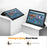For Amazon Fire Max 11 PU Leather Tablet Case Tr-fold Stand Cover with Auto Sleep / Wake - Black - 4