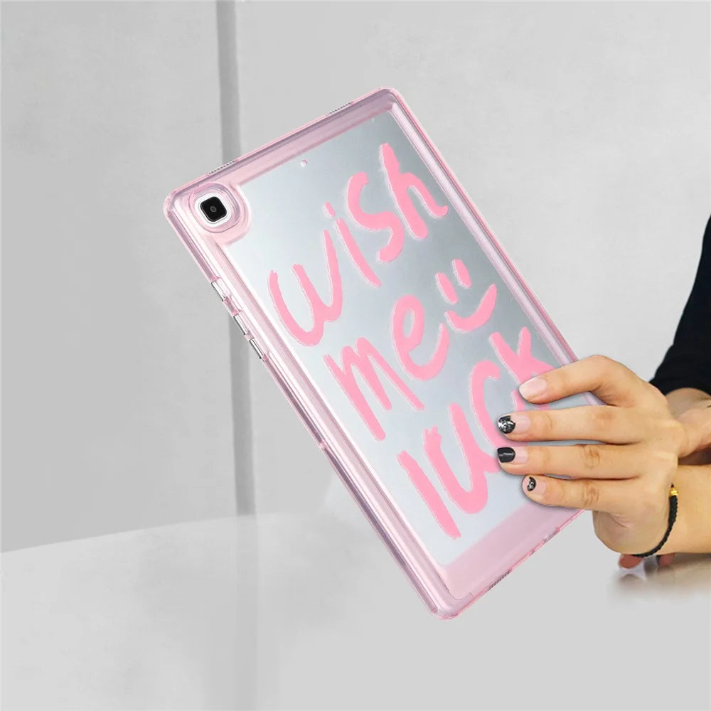 For Samsung Galaxy Tab A7 Lite 8.7-inch T225 / T220 Shockproof Cover Pattern Printing TPU + PC Tablet Case - Style E - 4