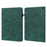 For Amazon Fire Max 11 PU Leather Tablet Case Card Holder Pattern Imprinted Stand Protective Cover - Green - 1