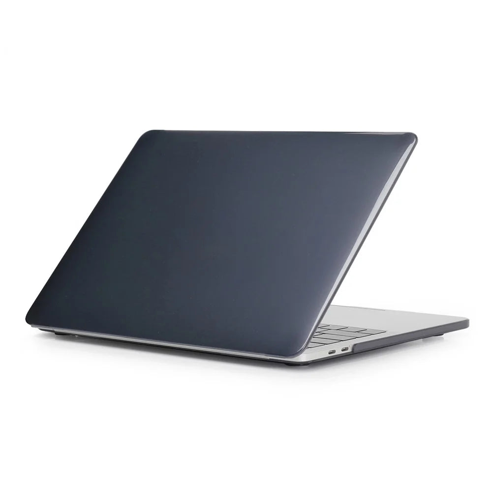 For Macbook Air 15 inch (2026) A3448 / (2025) A3241 / (2024) A311 / (2023) A2941 Laptop Case Transparent Hard PC Protective Cover - Black - 1