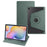 For Samsung Galaxy Tab S6 Lite (2024) / S6 Lite (2022) / S6 Lite (2020) Anti-Drop Tablet Case Stand PU Leather Acrylic Cover - Blackish Green - 1