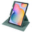 For Samsung Galaxy Tab S6 Lite (2024) / S6 Lite (2022) / S6 Lite (2020) Anti-Drop Tablet Case Stand PU Leather Acrylic Cover - Blackish Green - 3