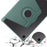 For Samsung Galaxy Tab S6 Lite (2024) / S6 Lite (2022) / S6 Lite (2020) Anti-Drop Tablet Case Stand PU Leather Acrylic Cover - Blackish Green - 6