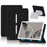 For Google Pixel Tablet Trifold Stand Magnetic Leather Tablet Cover Pen Holder Case with Hole for Charger Speaker Dock - Black - 1