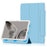 For Google Pixel Tablet Tri-fold Stand Cover PU Leather Magnetic Absorption Smart Tablet Case - Baby Blue - 1