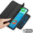 For Google Pixel Tablet Tri-fold Stand Cover PU Leather Magnetic Absorption Smart Tablet Case - Baby Blue - 4