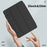 For Google Pixel Tablet Tri-fold Stand Cover PU Leather Magnetic Absorption Smart Tablet Case - Baby Blue - 5