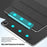 For Google Pixel Tablet Tri-fold Stand Cover PU Leather Magnetic Absorption Smart Tablet Case - Baby Blue - 7
