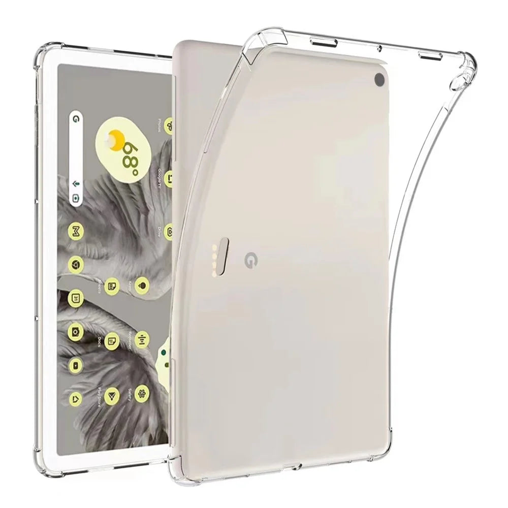 Transparent Tablet Case for Google Pixel Tablet , Reinforced Corners Anti-drop Soft TPU Cover - 1